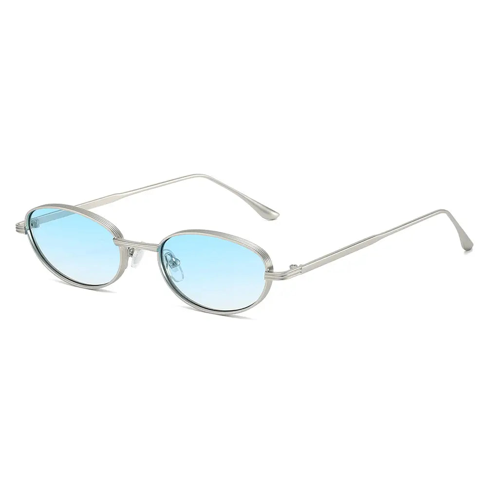 Stylish Small Oval Frame Sunglasses