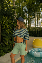 Striped Boxy Tee - Way Down South