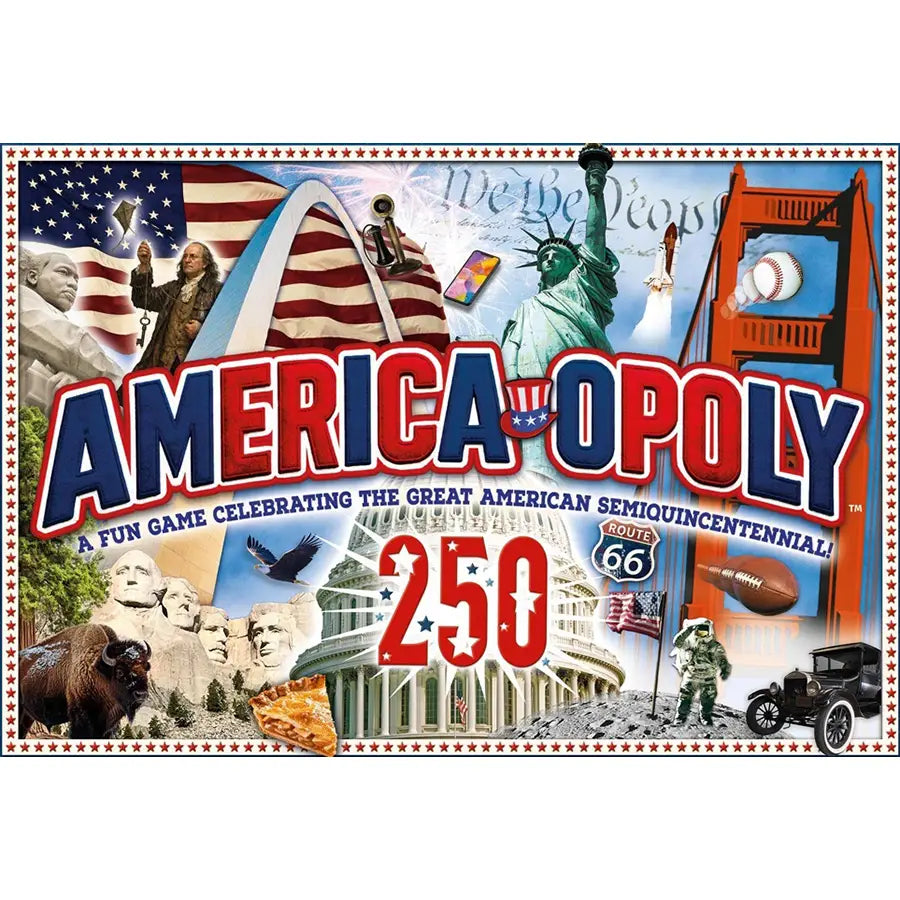 America Opoly 250th Anniversary Edition Board Game