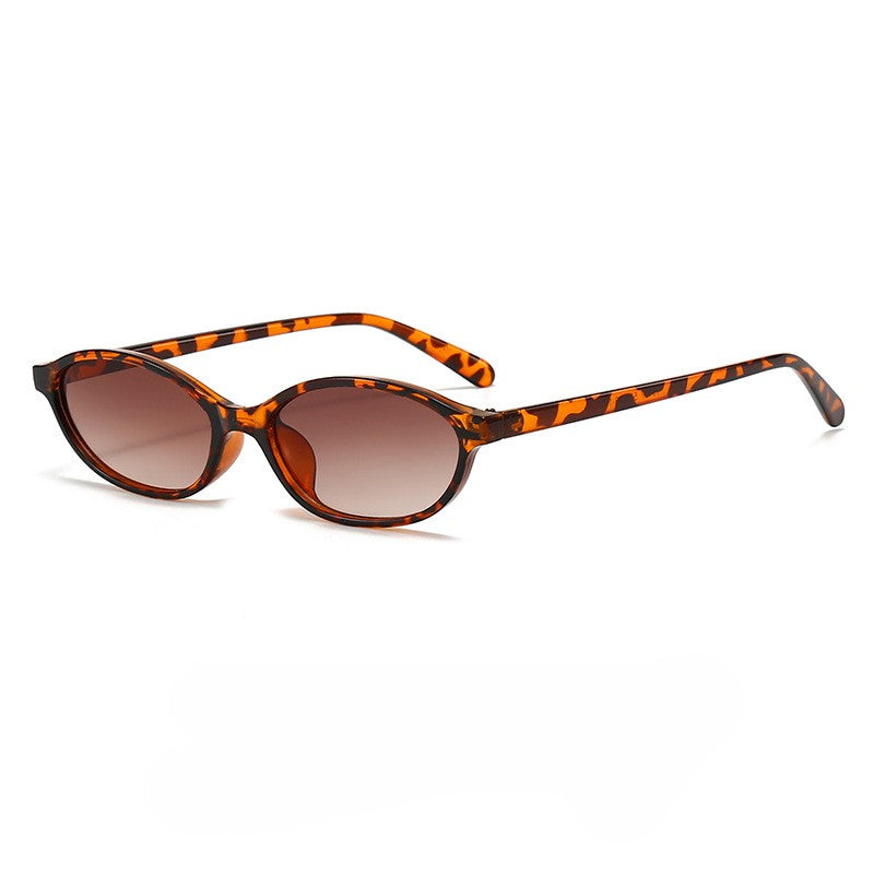 Retro Oval Frame Small Frame Sunglasses