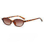 Retro Oval Frame Small Frame Sunglasses