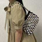 Elegant Beaded Handmade Woven Shoulder Bag