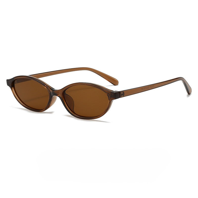 Retro Oval Frame Small Frame Sunglasses