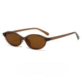 Retro Oval Frame Small Frame Sunglasses