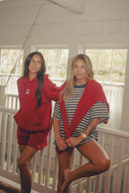 American Made Striped Boxy Tee