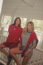 American Made Striped Boxy Tee
