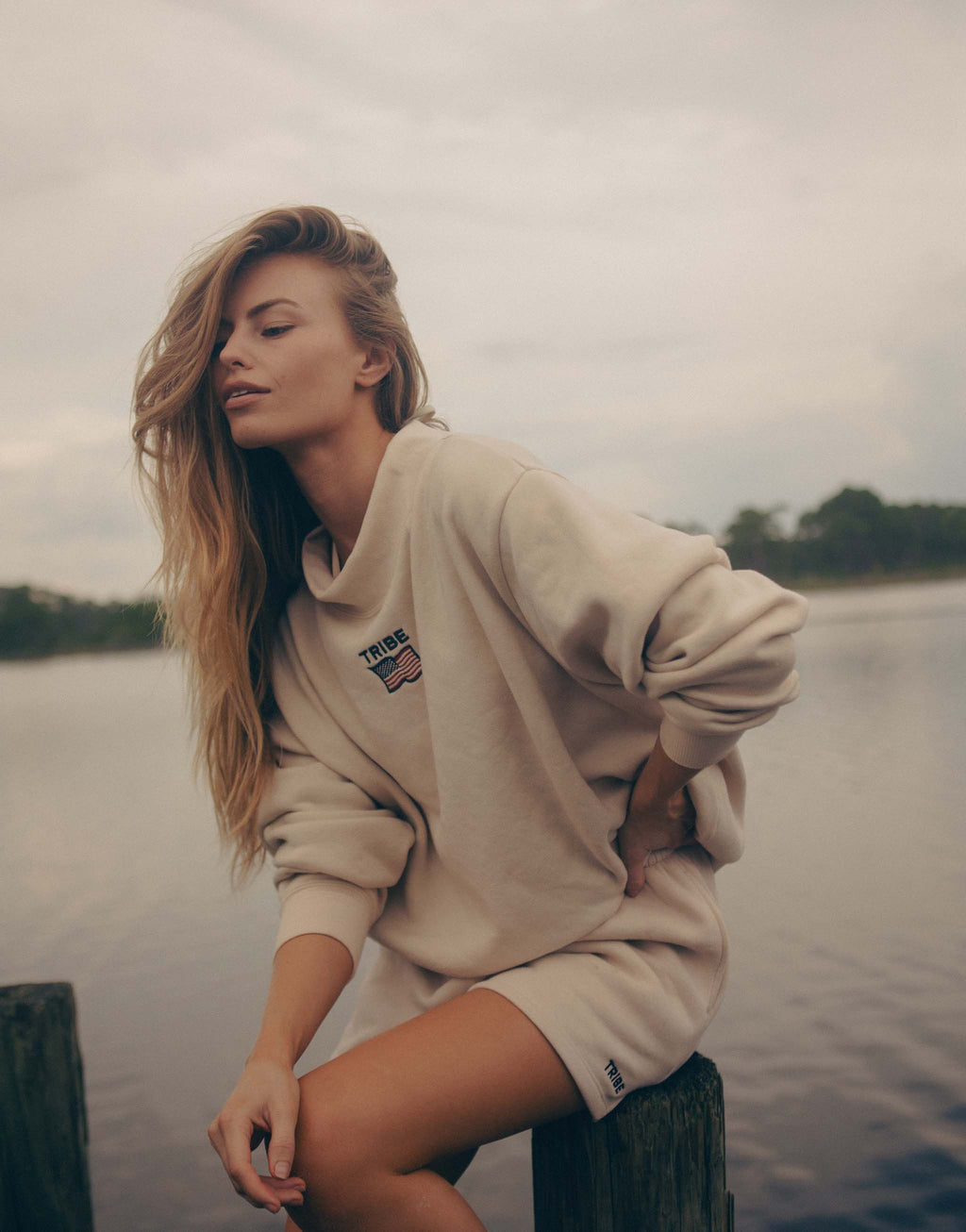 Americana Butter Mock Neck