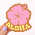 Aloha Hibiscus Sticker