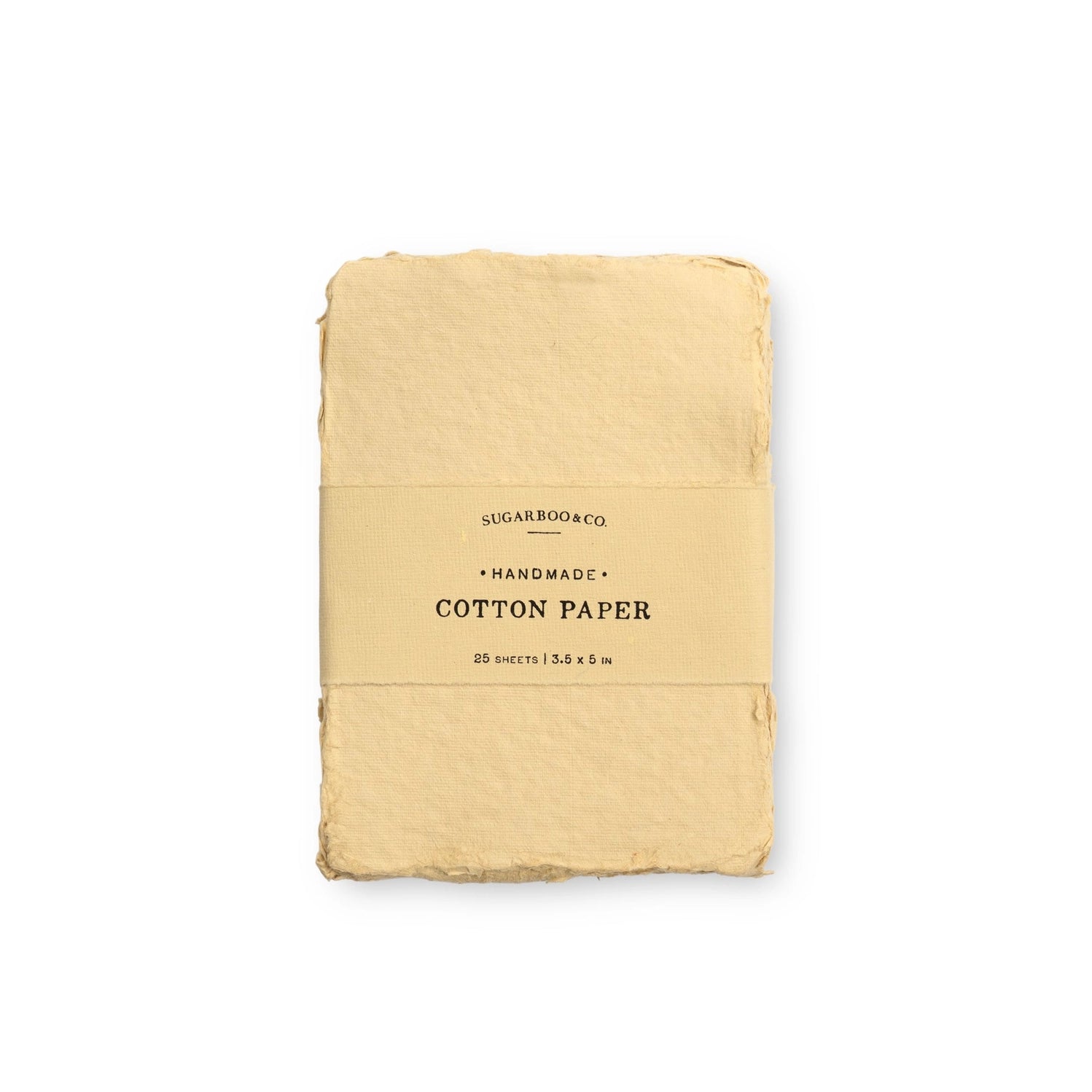 Small Handmade Cotton Paper Bundle - Oat