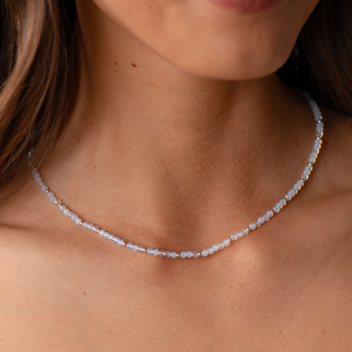 Moon Dancer 3mm Necklace (Silver)
