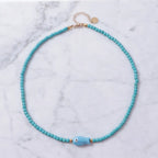 Good Luck Fish Bahama Wood Bead Necklace