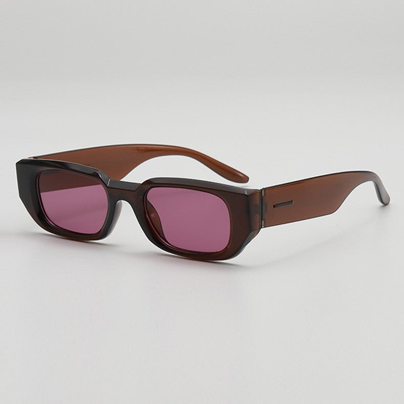 Trendy Niche Polygonal Thick Frame Sunglasses