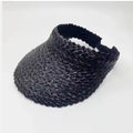 Palm Luxe Straw Visor Adjustable Braided Sun Shield