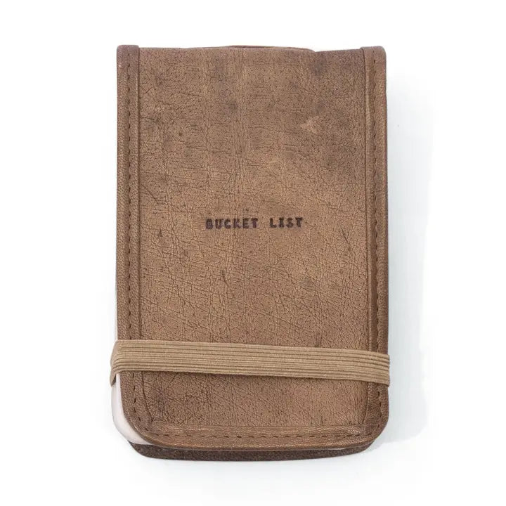 Mini Bucket List Leather Journal - 4"x6"