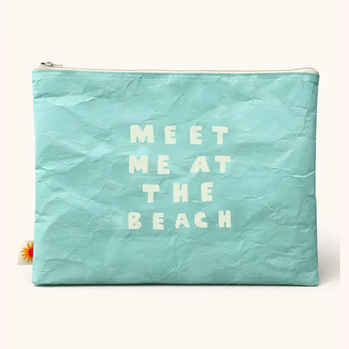 Meet Me At the Beach | 12" Paper Feel Pouch