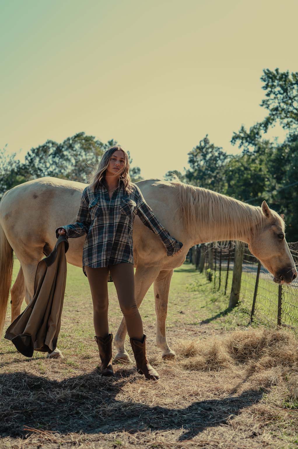 Ribbed Leggings - Coastal Countryside
