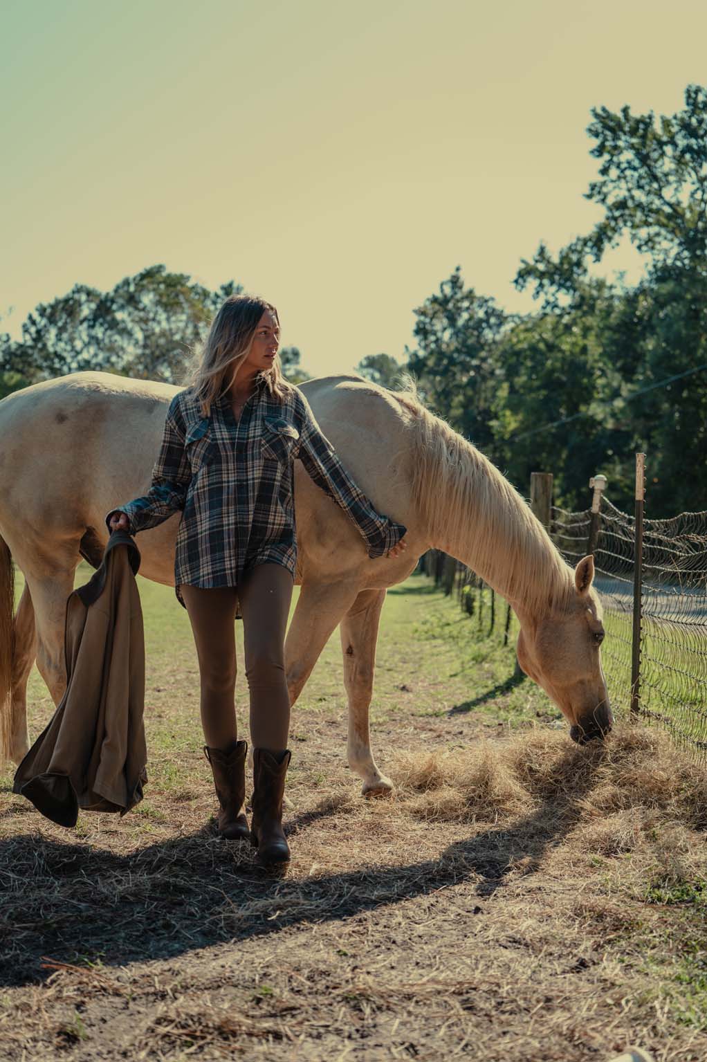 Ribbed Leggings - Coastal Countryside