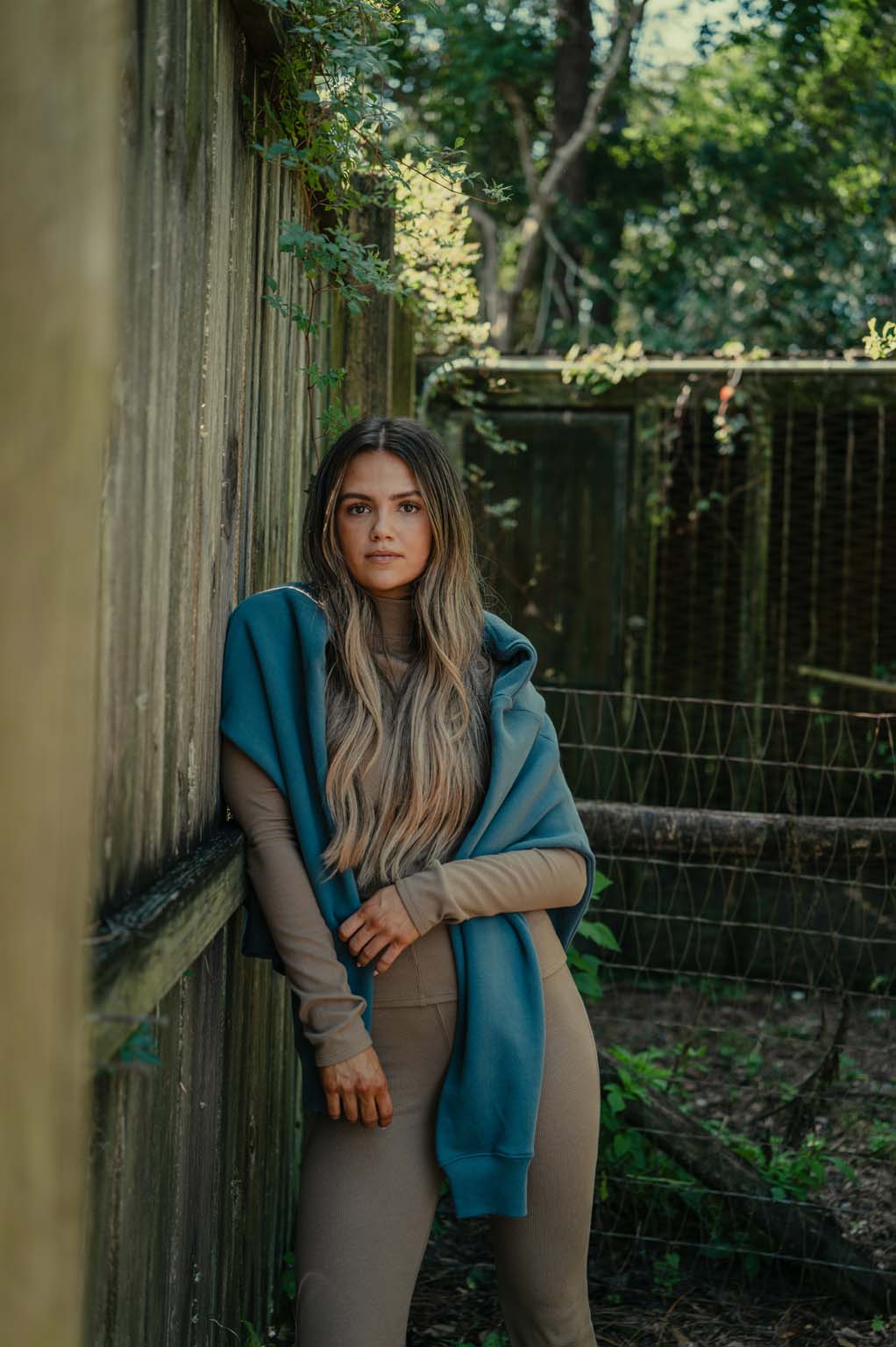 Ribbed Mock Neck - Coastal Countryside