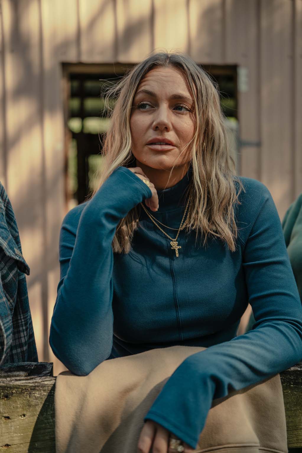 Ribbed Mock Neck - Coastal Countryside