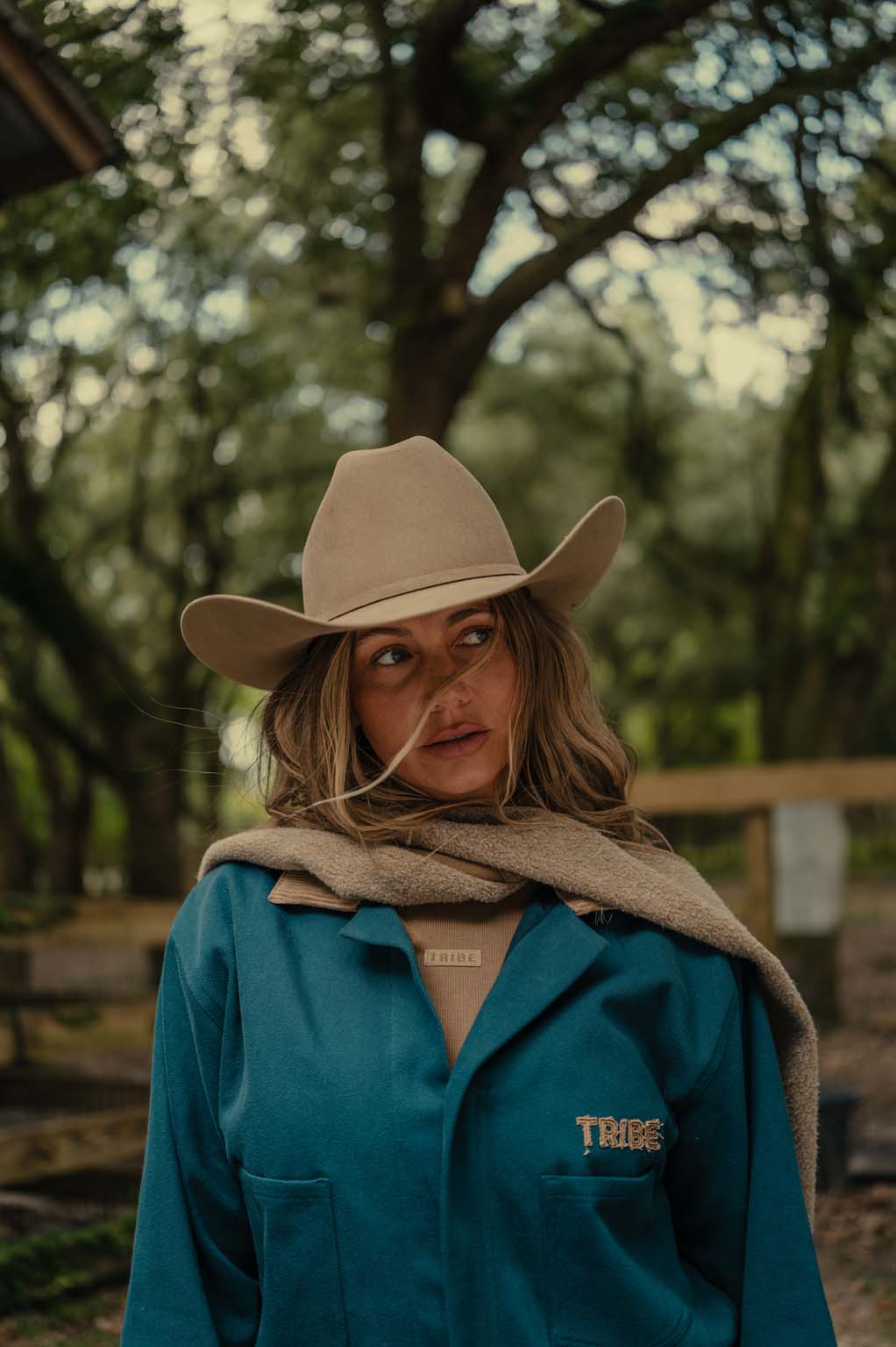 Hood Scarf - Coastal Countryside