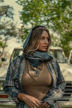 Hood Scarf - Coastal Countryside