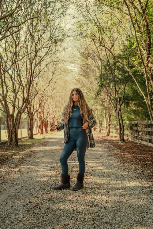 Ribbed Leggings - Coastal Countryside