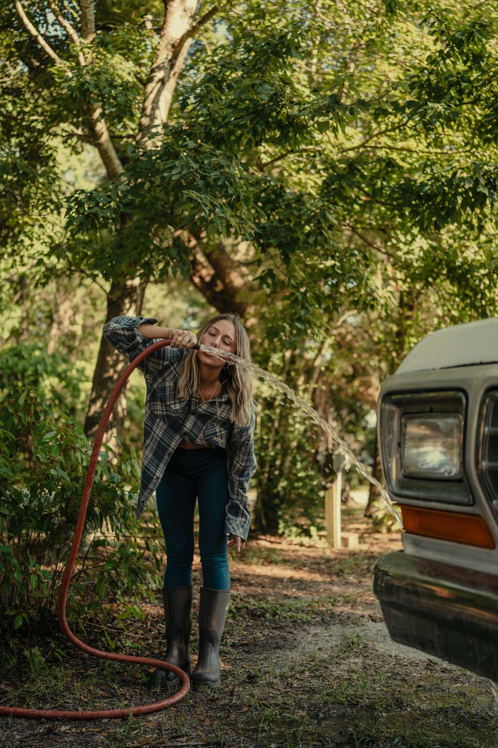 Ribbed Leggings - Coastal Countryside