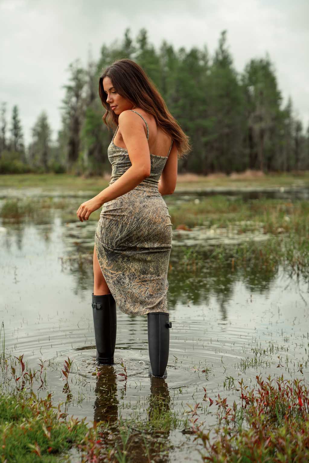 Ribbed Dress - Brush