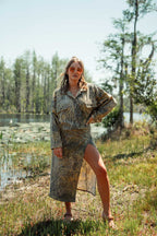 Waffle Cropped Button Up - Brush®