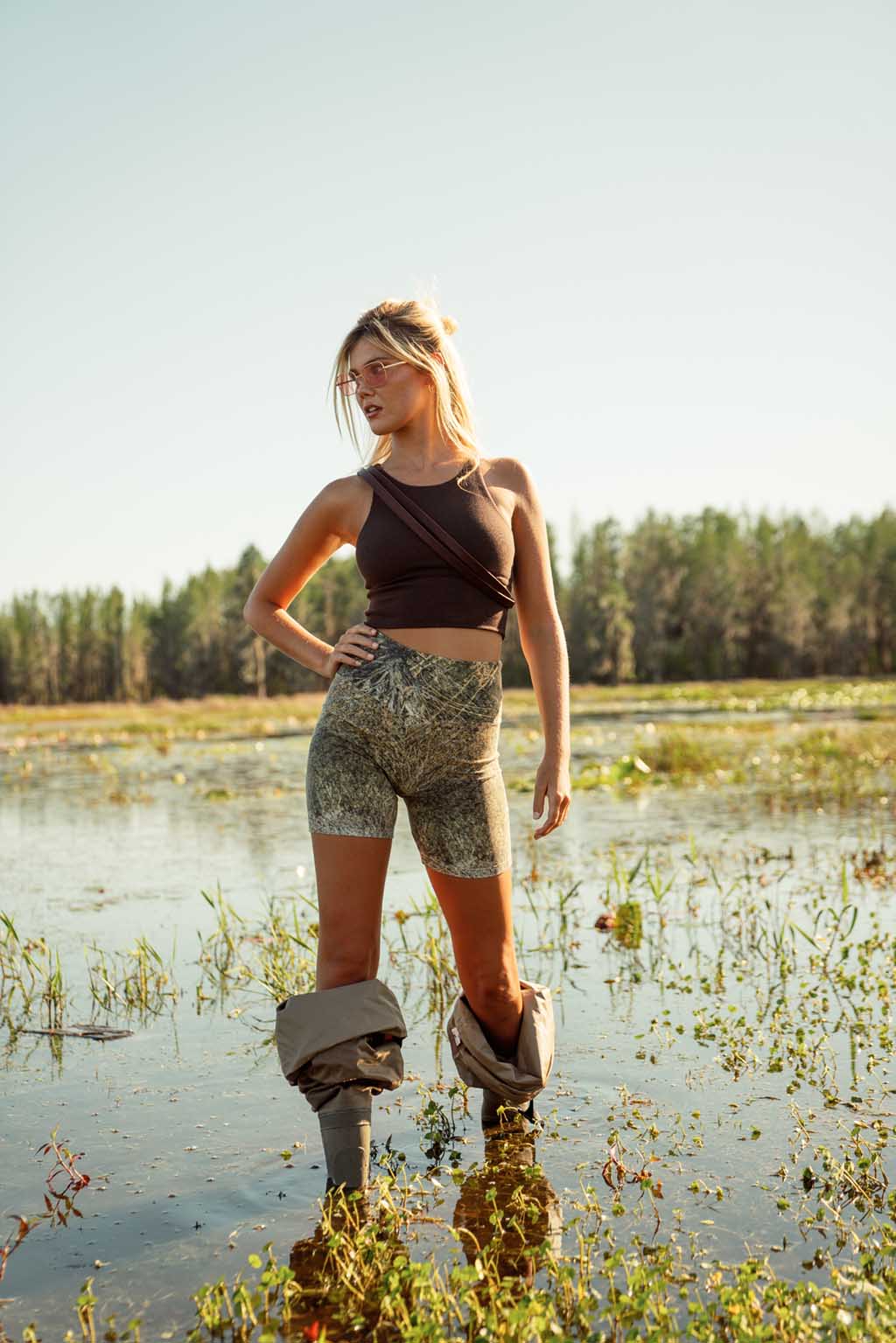 Ribbed Shorts - Brush