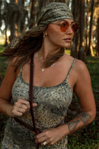 Tribe Silk Scarf - Brush