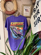 Speed Boat Tee - Purple