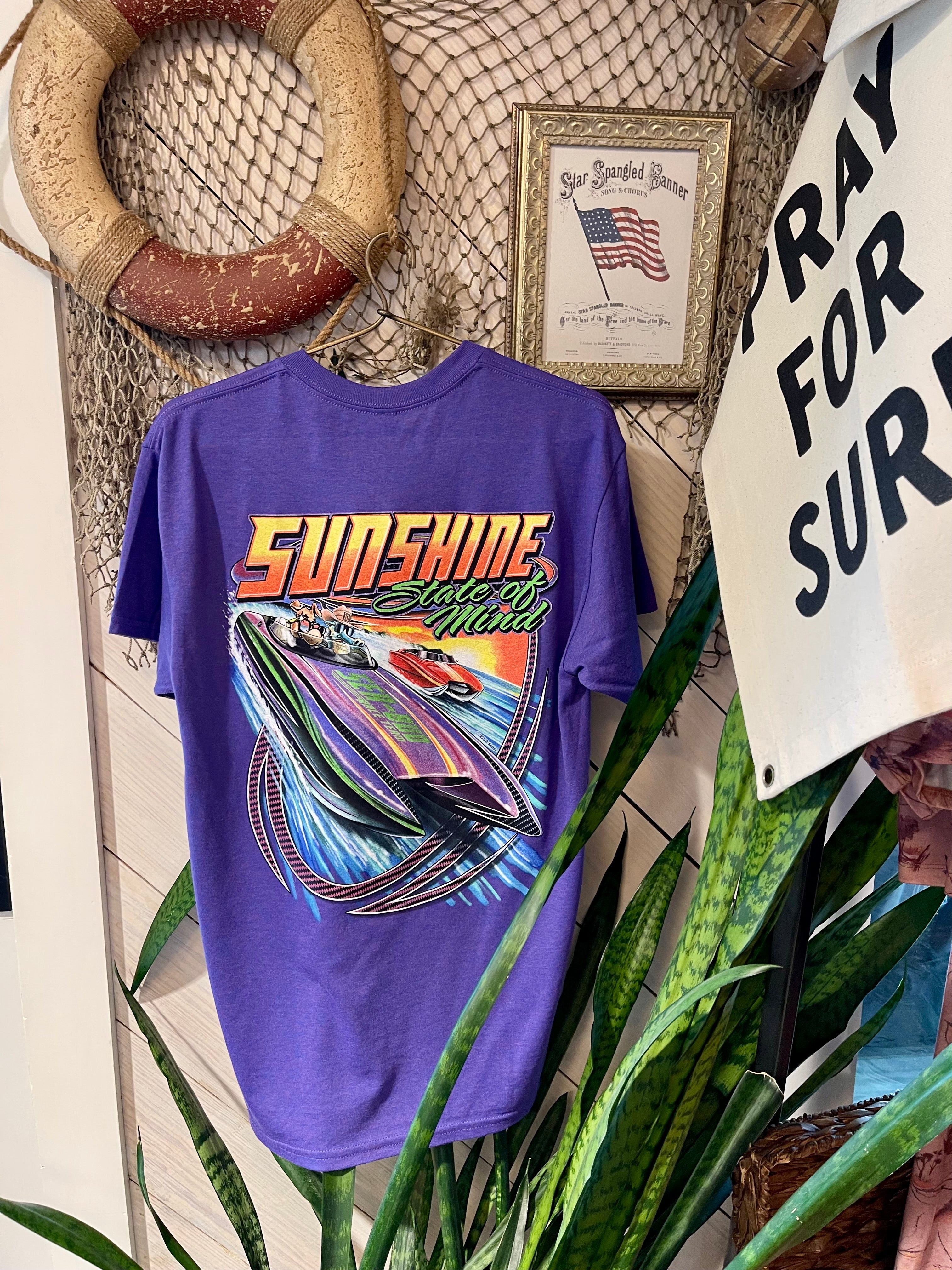 Speed Boat Tee - Purple