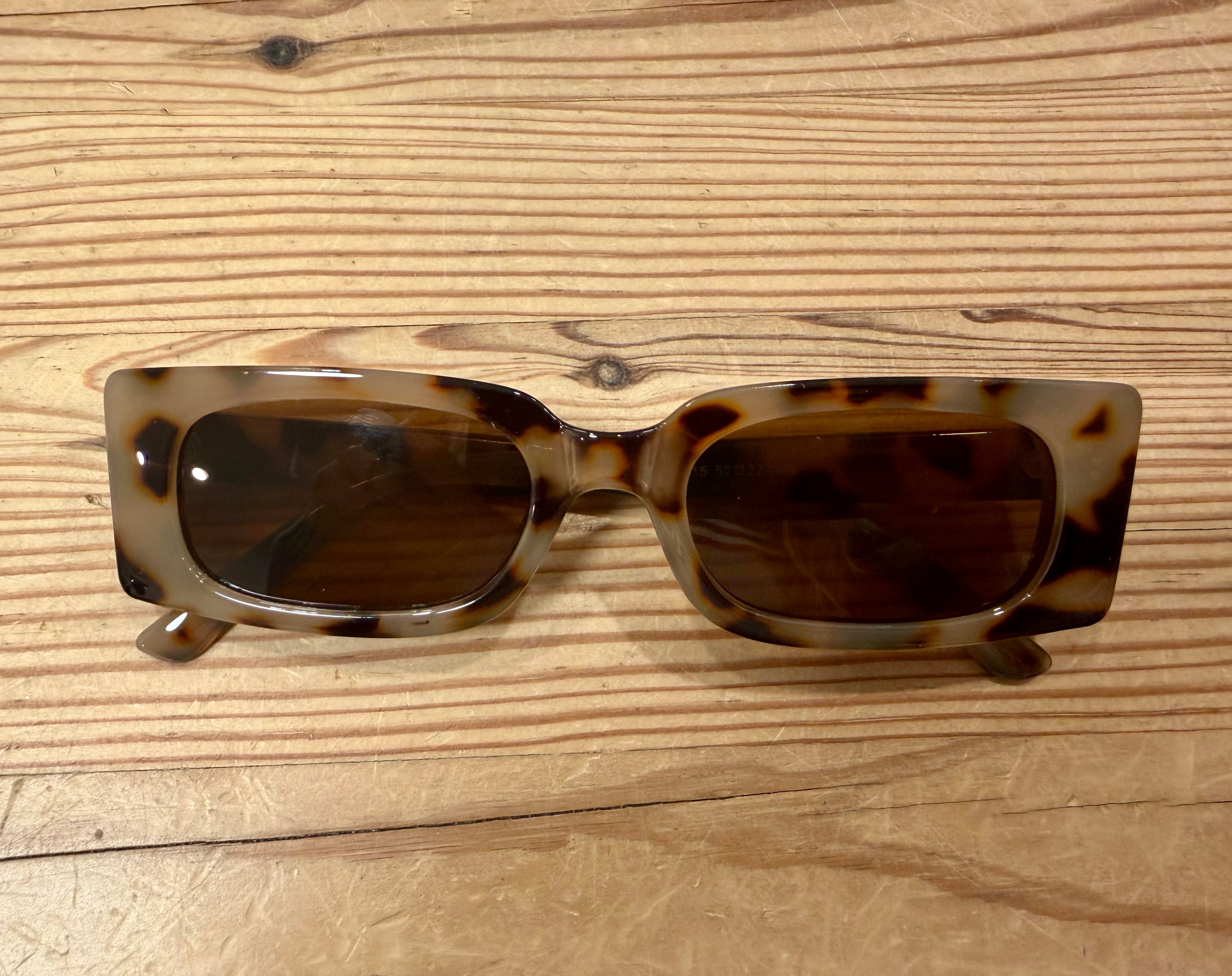 MKS America Vintage Jelly-Colored Square Small-Frame Sunglasses