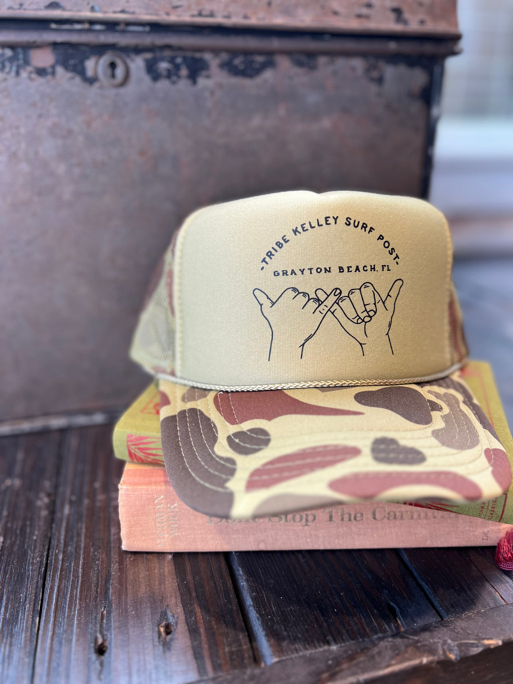 Surf Post Camo Trucker Hat Tribe Kelley Surf Post