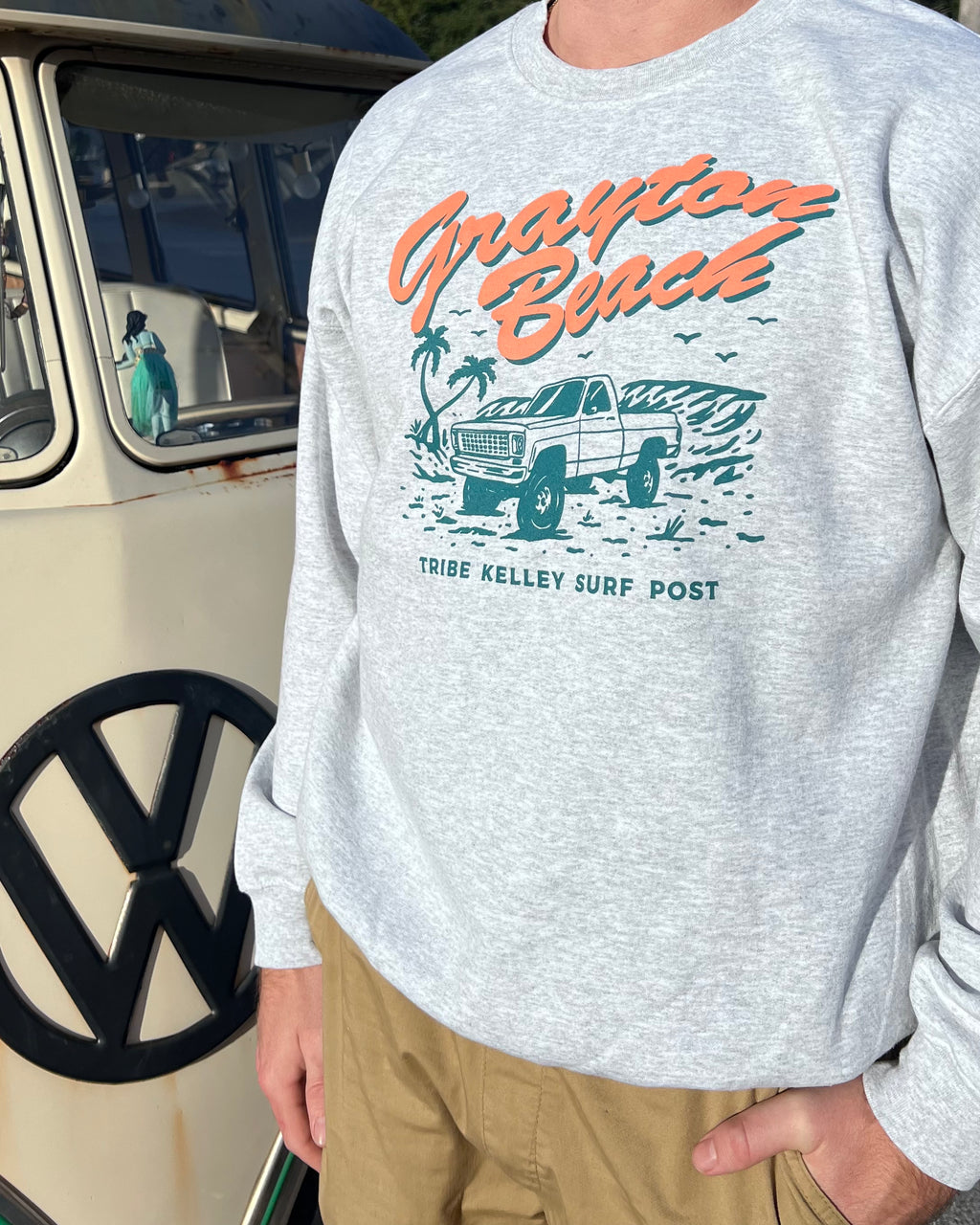 Grayton Beach Truck Crew Sweatshirt