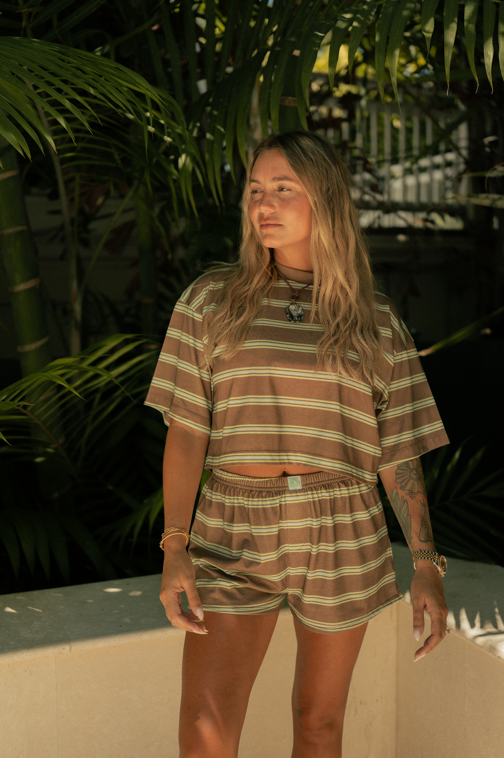Striped Boxy Tee - Way Down South