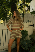 Striped Boxy Tee - Way Down South