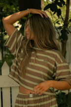 Striped Boxy Tee - Way Down South