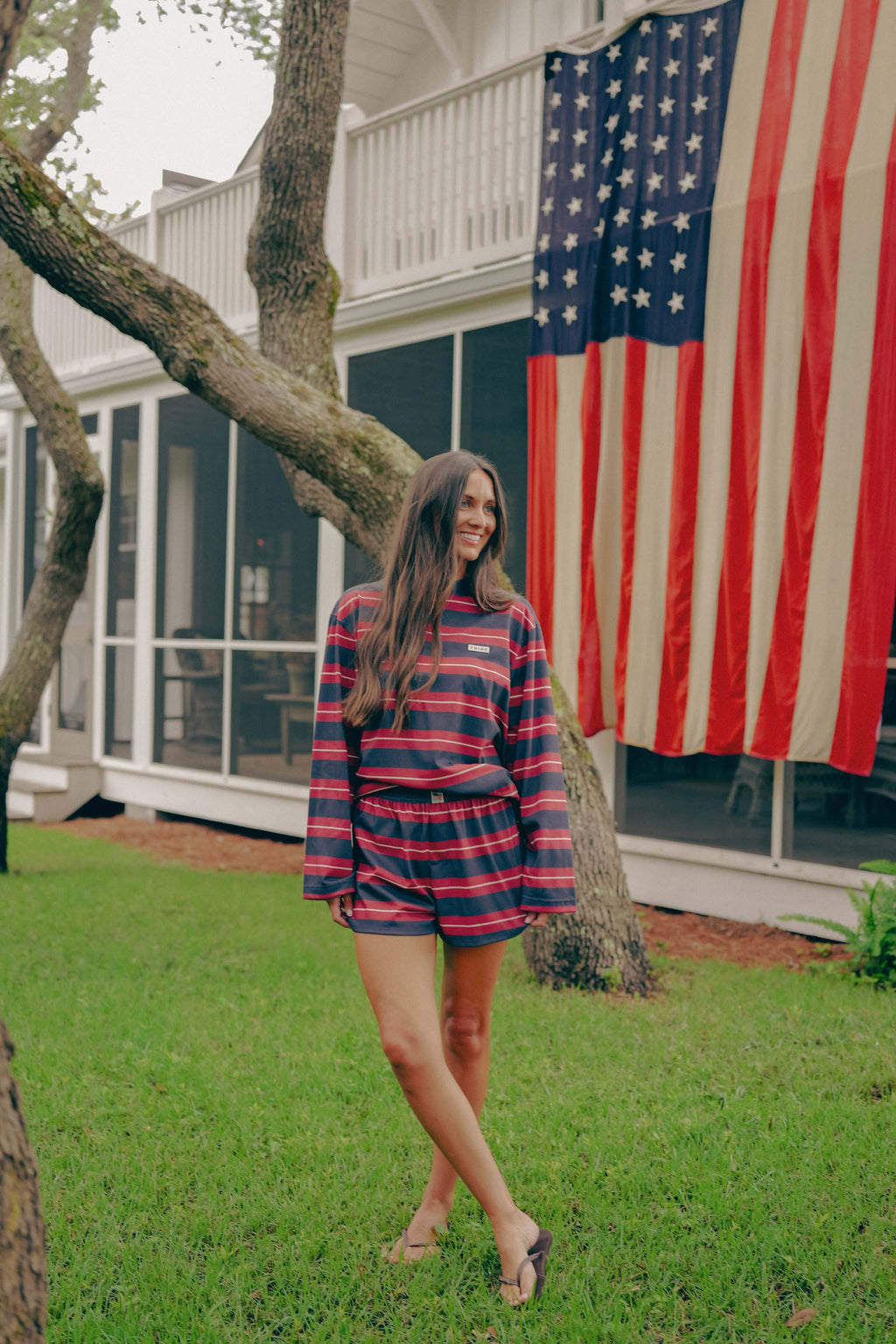 Star Spangle Striped Long Sleeve