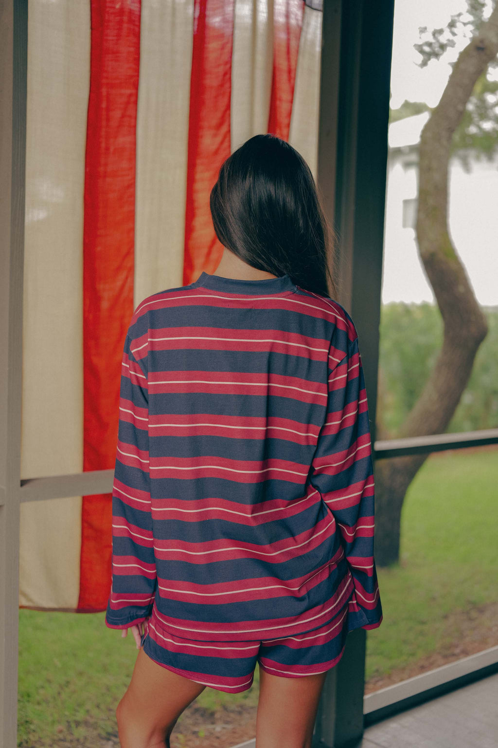 Star Spangle Striped Long Sleeve
