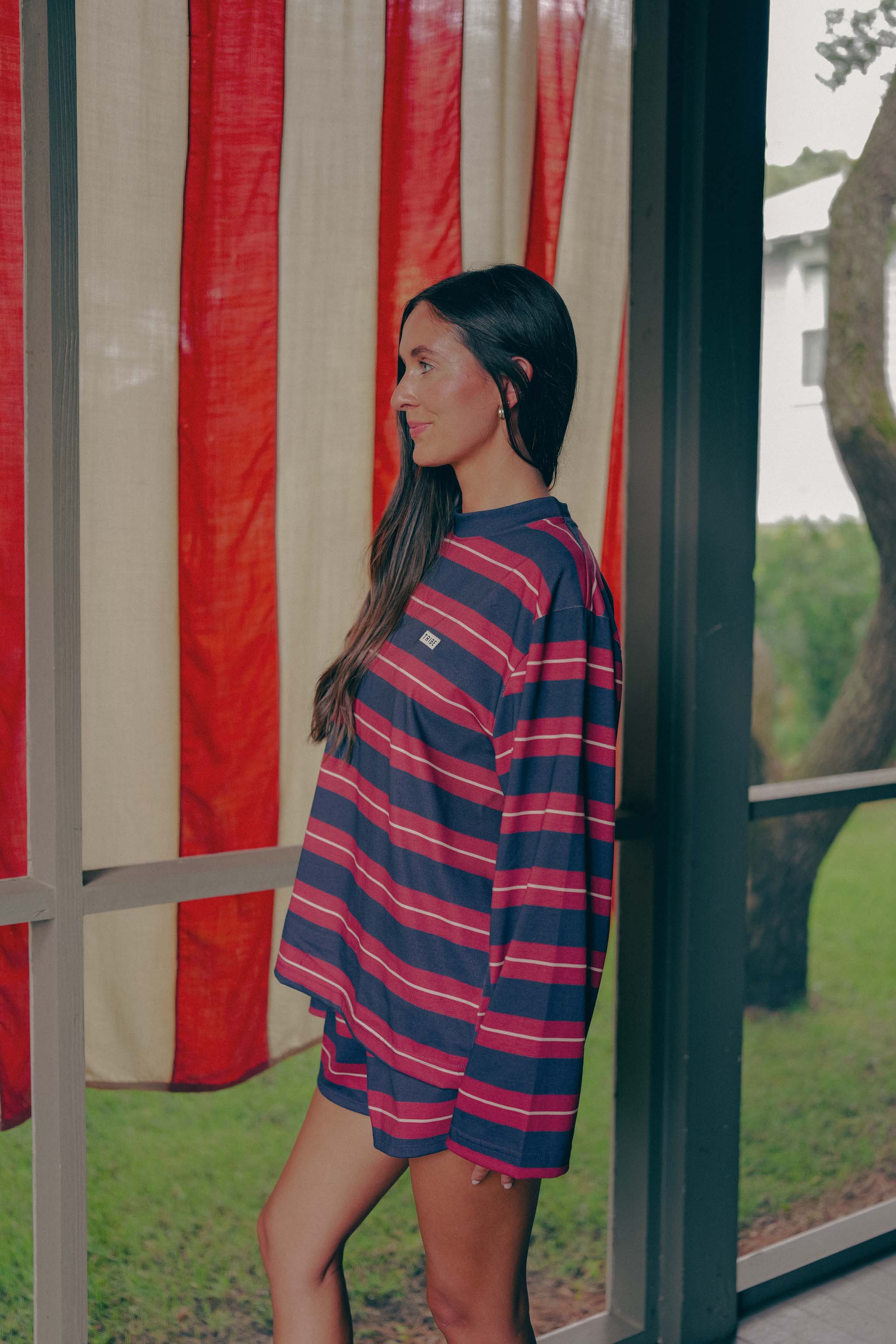 Star Spangle Striped Long Sleeve
