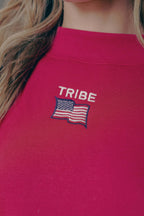 Americana Butter Mock Neck