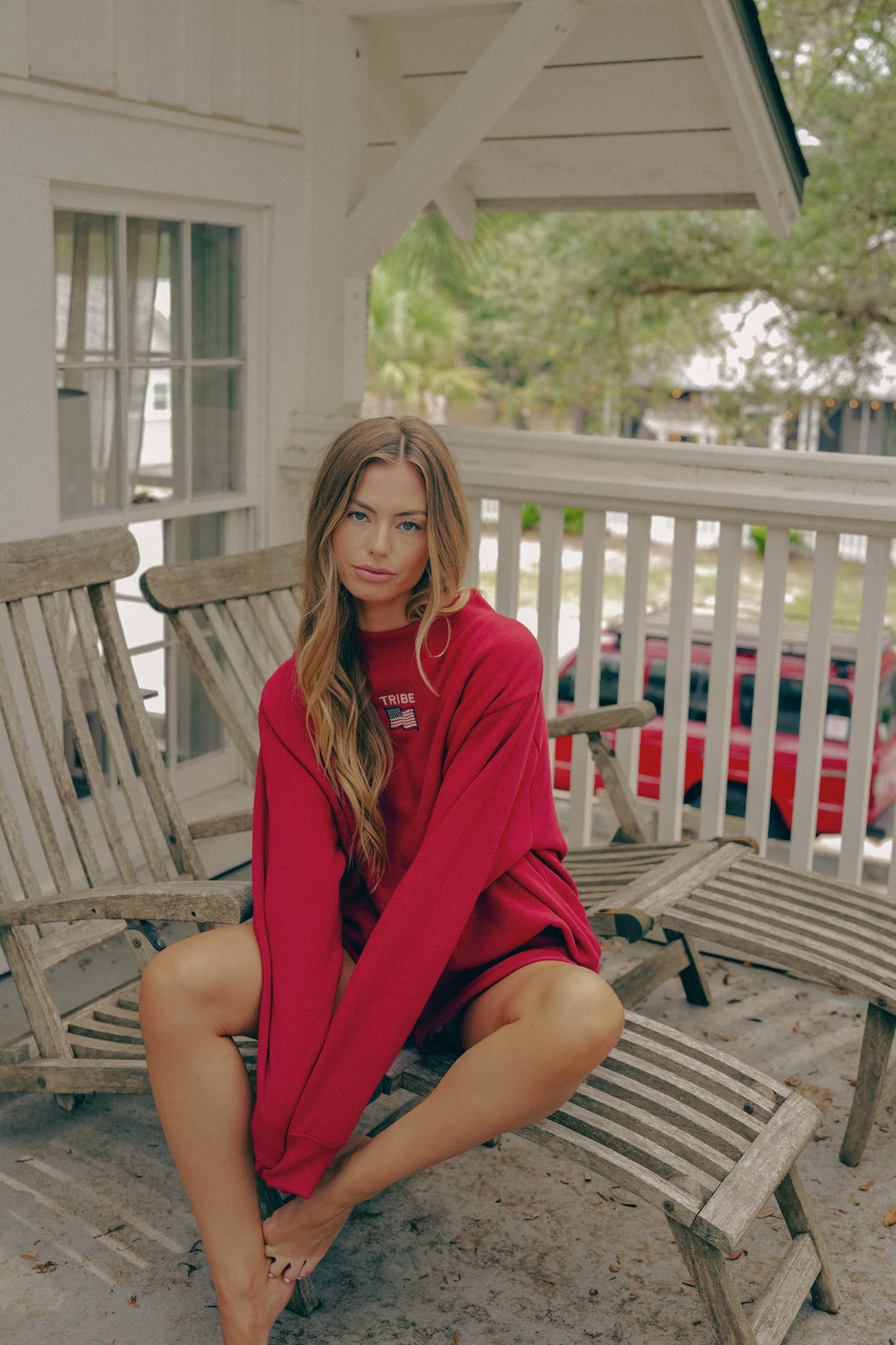 Americana Butter Mock Neck