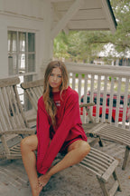 Americana Butter Mock Neck