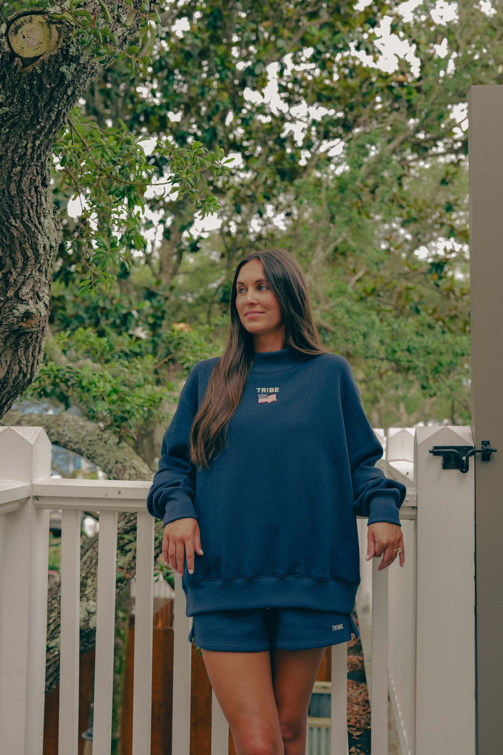 Americana Butter Mock Neck