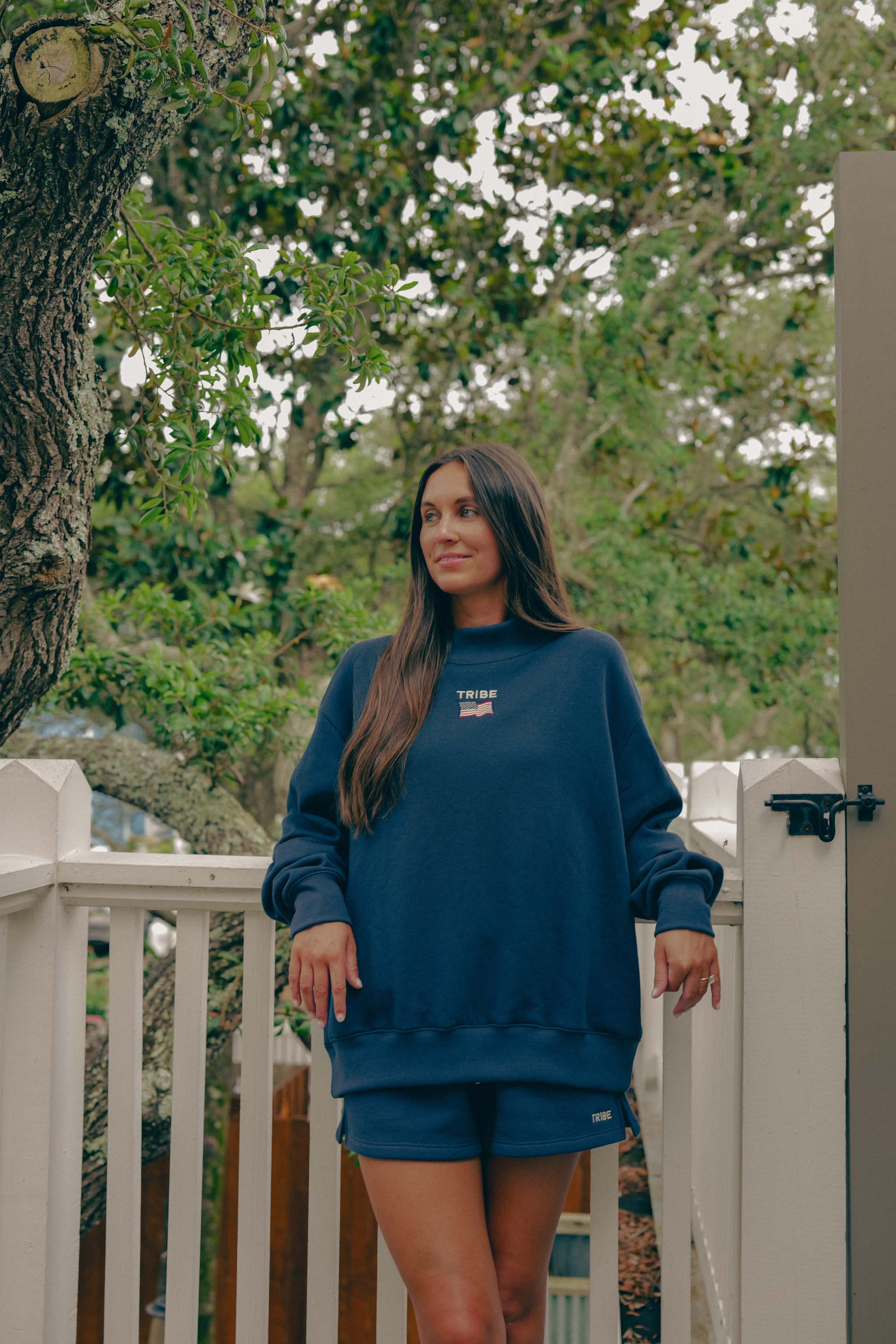 Americana Butter Mock Neck