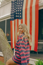Star Spangle Striped Long Sleeve