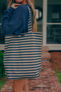 American Made Striped Boat Bag