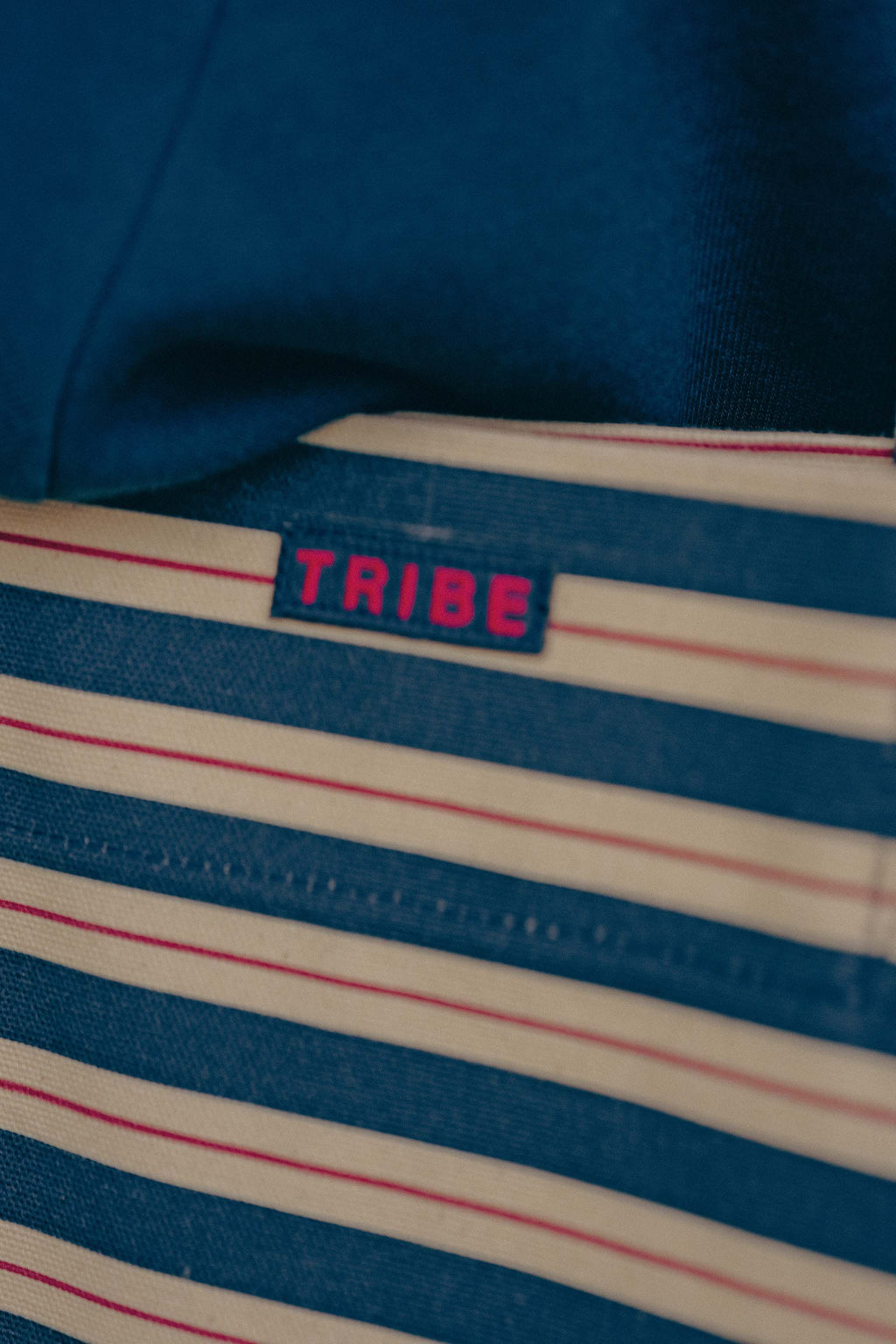 American Made Striped Boat Bag